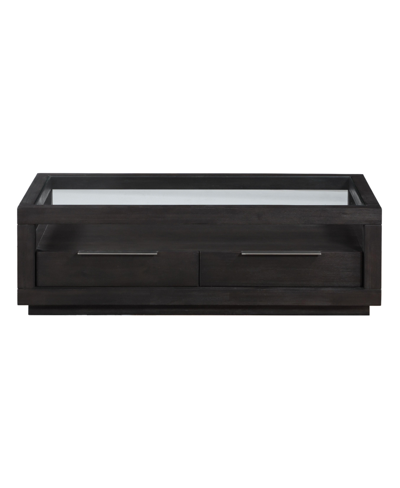 Furniture Tivie Wood Coffee Table In Basalt Gray