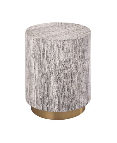 Tov Furniture Dahlia Side Table In Distressed White