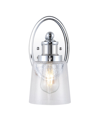 Jonathan Y Beverly 1-light Glass Classic Cottage Led Vanity Light In Silver-tone