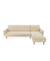 Gold Sparrow Houston Convertible Sofa Bed Sectional In Beige