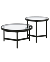 Hudson & Canal Quentin Coffee Table, Set Of 2 In Blackened Bronze
