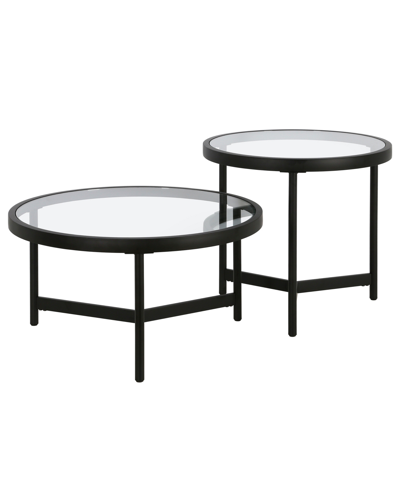 Hudson & Canal Quentin Coffee Table, Set Of 2 In Blackened Bronze