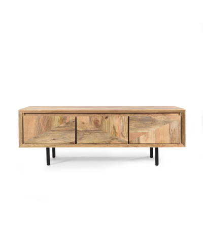 Noble House Girard Boho Handcrafted Tv Stand In Natural