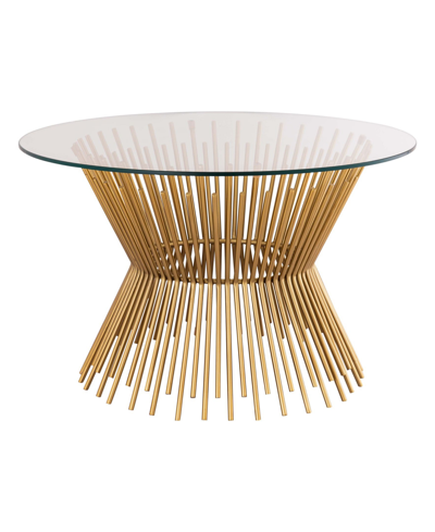 Tov Furniture Grace Glass Coffee Table In Gold-tone