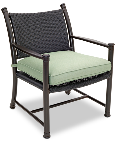 Agio Tahoe Outdoor Dining Chair In Remy Grasshopper