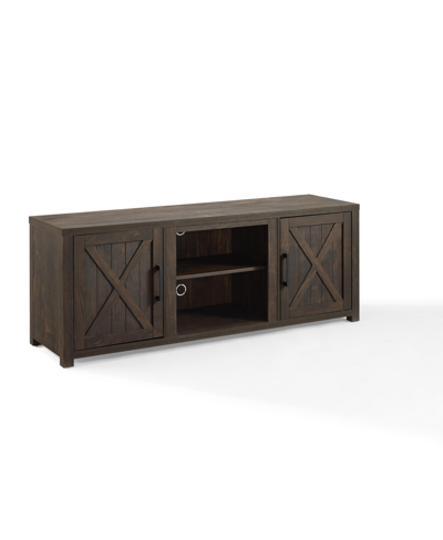 Crosley Gordon 58" Low Profile Tv Stand In Dark Walnut