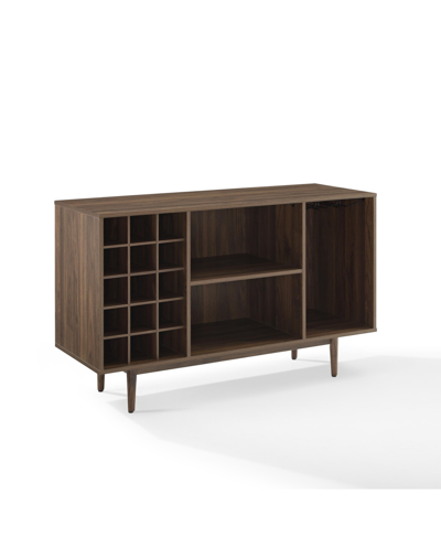 Crosley Furniture Liam Wine Storage Sideboard In Brown