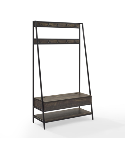 Crosley Jacobsen Hall Tree In Brown Ash