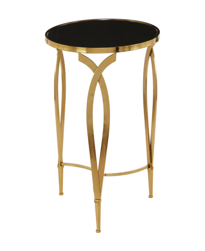 Rosemary Lane Metal Accent Table With Top, 20" X 20" X 27" In Black