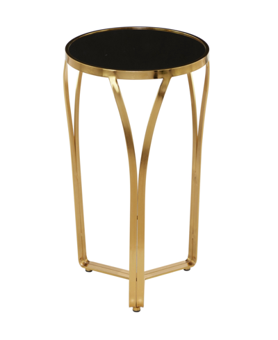 Rosemary Lane Metal Contemporary Accent Table, 16" X 16" X 23" In Gold-tone