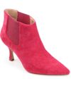 Journee Collection Elitta Vegan Leather Chelsea Bootie In Fuchsia