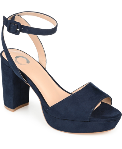JOURNEE COLLECTION WOMEN'S NAIRRI PLATFORM BLOCK HEEL DRESS SANDALS