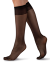 Lechery Hatzel Sheer Everyday Knee-highs In Black