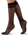 Lechery Hatzel Sheer Everyday Knee-highs In Black