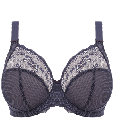 Elomi Full Figure Charley Stretch Lace Bra El4382, Online Only In Storm