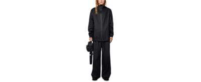 Rains Women's Storm Breaker Hooded Waterproof Raincoat In Black
