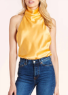 Amanda Uprichard Samba Top In Citron In Yellow