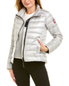 Canada Goose Cypress Down-filled Short Jacket In Silver