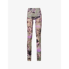 KNWLS HALCYON ABSTRACT-PRINT STRETCH-WOVEN LEGGINGS
