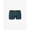 Tom Ford Classic Stretch-cotton Boxers In Everglade