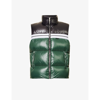 PALM ANGELS TRACK FUNNEL-NECK QUILTED SHELL-DOWN GILET