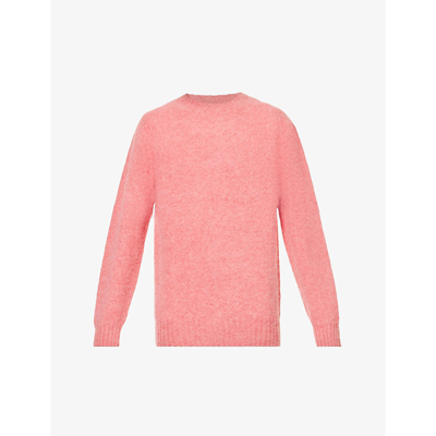 Howlin' Melange Pink Wool Birth Of The Cool Sweater Pink Howlin Uomo Xl In Rose Juice