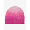 Erl Ombre Brushed Mohair-blend Beanie In Pink