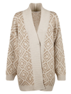Brunello Cucinelli Crochet Knit Open Cardigan In Cds85