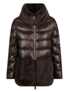 Herno Ultralight Down Puffer Jacket With Faux Fur Trim In 8800