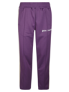 Palm Angels Lilac Side-stripe Logo Track Pants In 3703