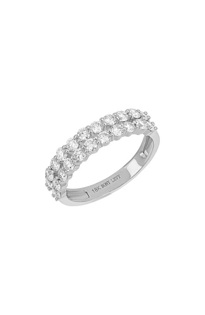 Bony Levy Audrey Two-row Diamond Ring In 18k White Gold