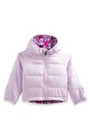 The North Face Babies' Kids' Perrito Reversible Water Repellent Hooded Jacket In Lavender Fog
