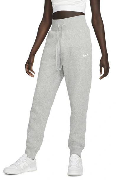 Nike Women's  Sportswear Phoenix Fleece High-waisted Jogger Pants In Gray