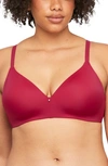 Montelle Intimates Wireless Convertible T-shirt Bra In Raspberry