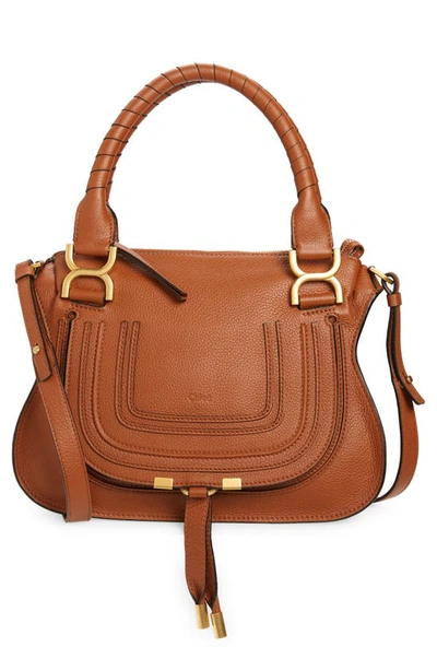 CHLOÉ CHLOÉ SMALL MARCIE LEATHER SATCHEL