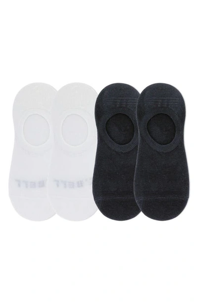 K. Bell Socks 4-pack Low-cut Sock Liners In White