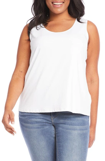 Karen Kane Scoop Neck Tank In White