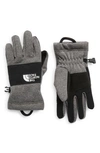 The North Face Inc Kids' Sierra Etip™ Gloves In Tnf Medium Grey Heather