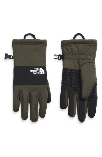 The North Face Kids' Sierra Etip Gloves In New Taupe Green