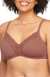 Montelle Intimates Dream Wireless T-shirt Bra In Pecan