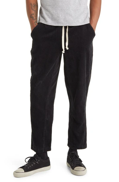 Elwood Corduroy Traveler Trousers In Black
