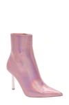Steve Madden Elysia Pointed Toe Bootie In Pink Iridescent