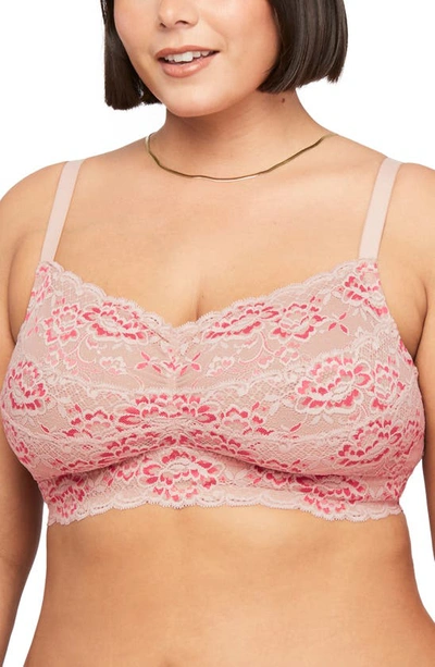 Montelle Intimates Lace Bralette In Rose Dust/ Raspberry