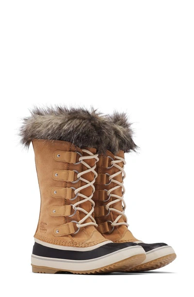 Sorel Joan Of Arctic Faux Fur Waterproof Snow Boot In Honest Beige
