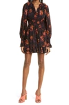 Ulla Johnson Adara Tiered-ruffle Mini Silk Dress In Valerian