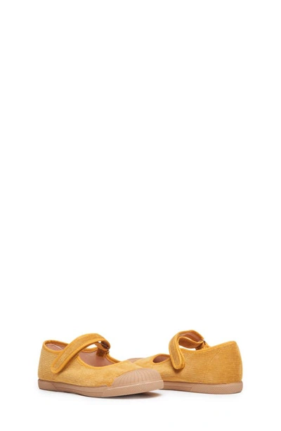 Childrenchic Kids' Mary Jane Captoe Sneaker In Mustard