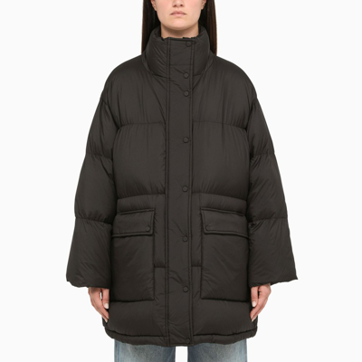 Stand Studio Edna Black Oversize Padded Coat