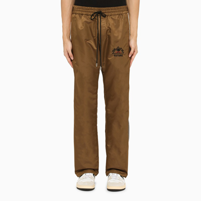 Just Don Brown Nylon Jogging Trousers