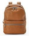 Shinola Men's Runwell Grained Leather Backpack In Boldorange