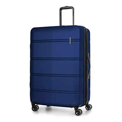 Bugatti Swiss Mobility Lax Collection 28 Inch Hard Case Luggage For Airplanes In Blue